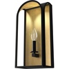 image:imageHunter  Dukestown 1Light Natural Black Iron Formal Style Dimmable Small Sconce Light for Bedrooms Kitchens Foyers Bathrooms  19729