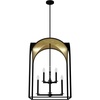 image:imageHunter  Dukestown 8Light Natural Black Iron Formal Style Dimmable Large Pendant Light for Bedrooms Kitchens Dining Living Rooms  19735