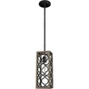 image:imageHunter  Gablecrest 1light French Oak Mini Pendant Light Dimmable Transitional Style Rectangle Shaped for Bedrooms Kitchens Dining Living Rooms  19390