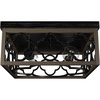 image:imageHunter  Gablecrest 2light French Oak Medium Size Flush Mount Light Dimmable Transitional Style Square Shaped for Bedrooms Kitchens Foyers Bathrooms  19392French Oak
