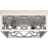 image:imageHunter  Gablecrest 2light French Oak Medium Size Flush Mount Light Dimmable Transitional Style Square Shaped for Bedrooms Kitchens Foyers Bathrooms  19392Distressed White