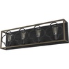 image:imageHunter  Gablecrest 4Light French Oak Medium Size Vanity Light Dimmable Transitional Style for Bedrooms Kitchens Foyers Bathrooms  19398