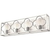 image:imageHunter  Gablecrest 4light Distressed White Medium Size Vanity Light Dimmable Transitional Style for Bedrooms Kitchens Foyers Bathrooms  19399