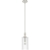 image:imageHunter  Gatz 1Light Brushed Nickel Mini Pendant Light Dimmable Modern Style Cylinder Shaped for Bedrooms Kitchens Dining Living Rooms  19792