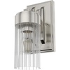 image:imageHunter  Gatz 1light Brushed Nickel Small Sconce Light Dimmable Modern Style for Bedrooms Kitchens Foyers Bathrooms  19681