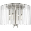 image:imageHunter  Gatz 4Light Brushed Nickel Modern Style Dimmable Medium Size Flush Mount Light for Bedrooms Kitchens Dining Living Rooms  19691