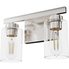 image:imageHunter  Hartland 3light Alturas Gold Medium Size Vanity Light Dimmable Transitional Style for Bedrooms Kitchens Foyers Bathrooms  13078Brushed Nickel