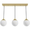 image:imageHunter  Hepburn 3Light Matte Black Medium Size Cluster Light Dimmable Mid Century Modern Style Round Shaped for Bedrooms Kitchens Dining Living Rooms  19757Modern Brass