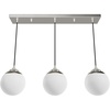image:imageHunter  Hepburn 3Light Matte Black Medium Size Cluster Light Dimmable Mid Century Modern Style Round Shaped for Bedrooms Kitchens Dining Living Rooms  19757Brushed Nickel
