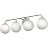 image:imageHunter  Hepburn 4Light Brushed Nickel Medium Size Vanity Light Dimmable Modern Style for Bedrooms Kitchens Foyers Bathrooms  19180Brushed Nickel