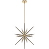 image:imageHunter  Jupiter Star 12light Alturas Gold Large Pendant Light Dimmable Mid Century Modern Style Sputnik Shaped for Bedrooms Kitchens Dining Living Rooms  19341