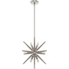image:imageHunter  Jupiter Star 12light Alturas Gold Medium Size Pendant Light Dimmable Mid Century Modern Style Sputnik Shaped for Bedrooms Kitchens Dining Living Rooms  19339Brushed Nickel