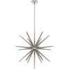 image:imageHunter  Jupiter Star 18light Brushed Nickel Extra Large Pendant Light Dimmable Sputnik Shaped for Bedrooms Kitchens Dining Living Rooms  19344Brushed Nickel