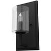 image:imageHunter  Kerrison 1light Natural Black Iron Small Sconce Light Dimmable Modern Style for Bedrooms Kitchens Foyers Bathrooms  19544Natural Iron