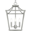 image:imageHunter  Laurel Ridge 4Light Brushed Nickel Medium Size Pendant Light Dimmable Formal Style Lantern Shaped for Bedrooms Kitchens Dining Living Rooms  19067