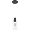 image:imageHunter  Lochemeade 1Light Brushed Nickel Mini Pendant Light Dimmable Modern Style Cylinder Shaped for Bedrooms Kitchens Dining Living Rooms  19200Noble Bronze