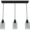 image:imageHunter  Lochemeade 3light Natural Black Iron Large Cluster Light Dimmable Modern Style Linear Shaped for Bedrooms Kitchens Dining Living Rooms  19717
