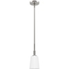 image:imageHunter  Nolita 1light Brushed Nickel Mini Pendant Light Dimmable Modern Style Cone Shaped for Bedrooms Kitchens Dining Living Rooms  19887