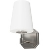 image:imageHunter  Nolita 1light Brushed Nickel Small Sconce Light Dimmable Modern Style for Bedrooms Kitchens Foyers Bathrooms  19889