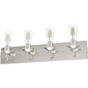 image:imageHunter  Perch Point 4light Brushed Nickel Medium Size Vanity Light Dimmable Casual Style for Bedrooms Kitchens Foyers Bathrooms  19435