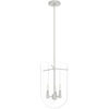 image:imageHunter  Sacha 3Light Brushed Nickel Modern Style Dimmable Medium Size Pendant Light for Bedrooms Kitchens Dining Living Rooms  19317