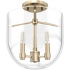 image:imageHunter  Sacha 3light Alturas Gold Medium Size Flush Mount Light Dimmable Modern Style Urn Shaped for Bedrooms Kitchens Dining Living Rooms  19387