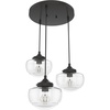 image:imageHunter  Saddle Creek 3light Noble Bronze Medium Size Cluster Light Dimmable Schoolhouse Style Round Shaped for Bedrooms Kitchens Dining Living Rooms  19503Noble Bronze