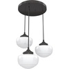 image:imageHunter  Saddle Creek 3light Noble Bronze Medium Size Cluster Light Dimmable Schoolhouse Style Round Shaped for Bedrooms Kitchens Dining Living Rooms  19502
