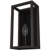 image:imageHunter  Squire Manor 1Light Matte Black Small Sconce Light Dimmable Modern Style for Bedrooms Kitchens Foyers Bathrooms  19669