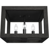 image:imageHunter  Squire Manor 4light Matte Black Medium Size Flush Mount Light Dimmable Modern Style for Bedrooms Kitchens Dining Living Rooms  19088Matte Black