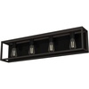 image:imageHunter  Squire Manor 4light Matte Black Medium Size Vanity Light Dimmable Modern Style for Bedrooms Kitchens Foyers Bathrooms  19675