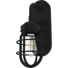 image:imageHunter  Starklake 1light Natural Black Iron Small Sconce Light Dimmable for Bedrooms Kitchens Foyers Bathrooms  19668