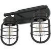 image:imageHunter  Starklake 2light Noble Bronze Small Vanity Light Dimmable Caged Style for Bedrooms Kitchens Foyers Bathrooms  19043Noble Bronze