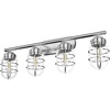 image:imageHunter  Starklake 4Light Chrome Large Vanity Light Dimmable Caged Style for Bedrooms Kitchens Foyers Bathrooms  19052