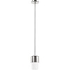 image:imageHunter  Station 1light Brushed Nickel Mini Pendant Light Dimmable Cylinder Shaped for Bedrooms Kitchens Dining Living Rooms  19278