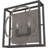 image:imageHunter  Stone Creek 2light Noble Bronze Medium Size Sconce Light Dimmable Rustic Style for Bedrooms Kitchens Foyers Bathrooms  19228