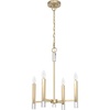 image:imageHunter  Sunjai 4Light Alturas Gold Medium Size Pendant Light Dimmable Formal Style Candle Shaped for Bedrooms Kitchens Dining Living Rooms  19517