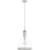 image:imageHunter  Van Nuys 1light Brushed Nickel Medium Size Pendant Light Dimmable Transitional Style Bell Shaped for Bedrooms Kitchens Dining Living Rooms  19296