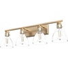 image:imageHunter  Van Nuys 2light Brushed Nickel Small Vanity Light Dimmable Transitional Style for Bedrooms Kitchens Foyers Bathrooms  48033Alturas Gold