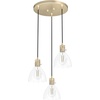 image:imageHunter  Van Nuys 3light Alturas Gold Medium Size Cluster Light Dimmable Transitional Style Round Shaped for Bedrooms Kitchens Dining Living Rooms  19309