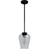 image:imageHunter  Vidria 1light Matte Black Small Pendant Light Dimmable Formal Style Bell Shaped for Bedrooms Kitchens Dining Living Rooms  19724