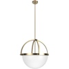 image:imageHunter  Wedgefield 4Light Alturas Gold Formal Style Dimmable Large Pendant Light for Bedrooms Kitchens Dining Living Rooms  19238