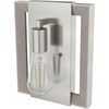 image:imageHunter  Woodburn 1Light Brushed Nickel Modern Style Dimmable Medium Size Sconce Light for Bedrooms Kitchens Foyers Bathrooms  19867