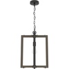 image:imageHunter  Woodburn 1light Brushed Nickel Medium Size Pendant Light Dimmable Modern Style Rectangle Shaped for Bedrooms Kitchens Dining Living Rooms  19813Noble Bronze