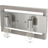 image:imageHunter  Woodburn 2Light Brushed Nickel Dimmable Medium Size Vanity Light for Bedrooms Kitchens Foyers Bathrooms  19861