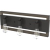 image:imageHunter  Woodburn 3light Noble Bronze Medium Size Vanity Light Dimmable Rectangle Shaped for Bedrooms Kitchens Foyers Bathrooms  19864