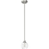 image:imageHunter  Xidane 1light Alturas Gold Mini Pendant Light Dimmable Mid Century Modern Style Globe Shaped for Bedrooms Kitchens Dining Living Rooms  19504Brushed Nickel