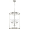 image:imageHunter  Xidane 3light Brushed Nickel Medium Size Pendant Light Dimmable Mid Century Modern Style Cylinder Shaped for Bedrooms Kitchens Dining Living Rooms  19750