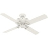 image:imageHunter Brunswick Indoor  Outdoor Ceiling Fan with Remote Control 52 Fresh White