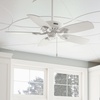 image:imageHunter Builder Elite 42 inch Indoor Ceiling Fan Matte Black Ceiling Fan 3 Speed WhisperWind Motor 53485 for Bedrooms Living Rooms or KitchensFresh White